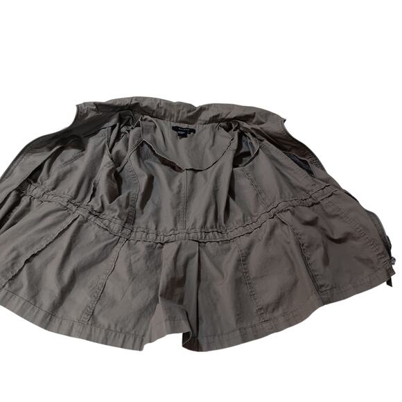 SANDRO Lightweight Jacket XL Khaki Green Zip Tie Waist Roll Tab Casual Outdoors - Picture 6 of 10